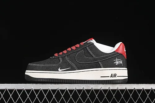All categories Nk Air Force 1 Air Force series Nk Air Force 1 Low Air Force low-top Nike Air Force 1'07 Low Stussy co-branded dark gray fabric Air Force 1 low-top casual sneakers LW9279-002